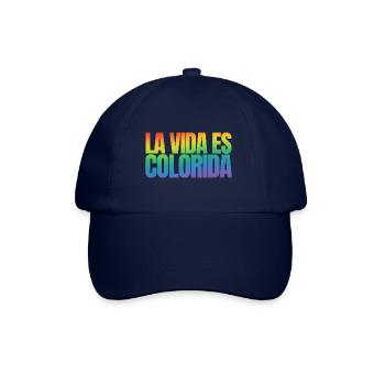 La Vida es colorida - Baseballkappe - Blau/Blau - Vorne