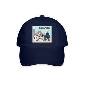 Limoges, The place to be l'homme en bleu - Casquette classique - bleu/bleu - Devant