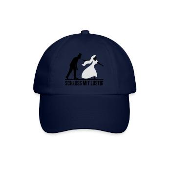 JGA Schluss mit lustig Junggesellen Party stag nig - Baseballkappe - Blau/Blau - Vorne