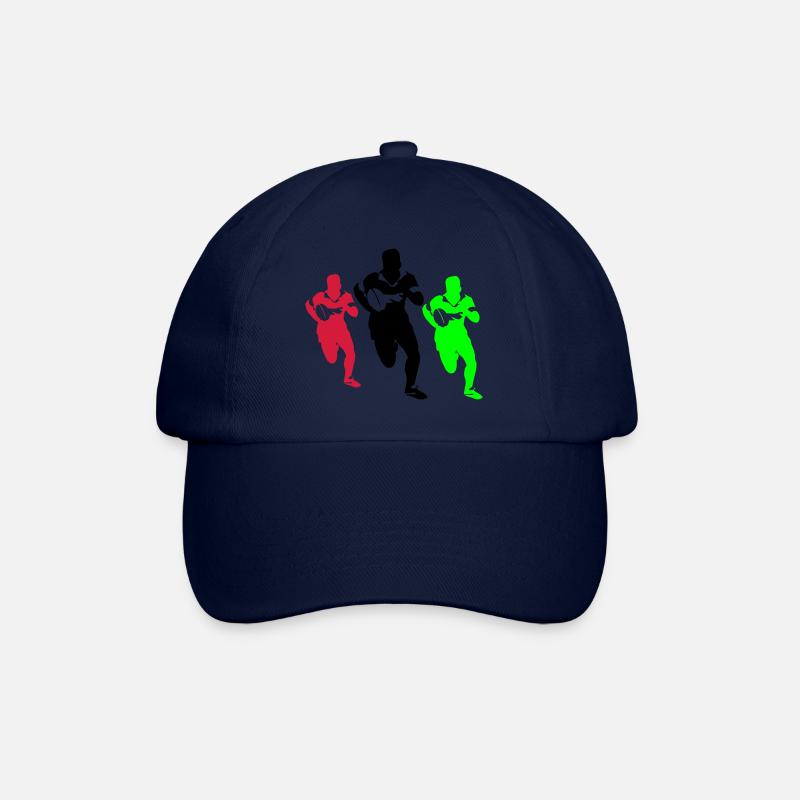 Rugby, Sport - Baseballkappe - Blau/Blau