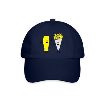 mayonnaise french fries - Baseball Cap - blue/blue - Front