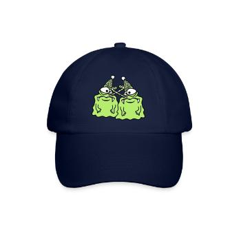 2 friends team couple birthday alone lonely mourning - Baseball Cap - blue/blue - Front