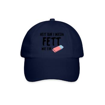 Fett wie ein Radierer - Baseballkappe - Blau/Blau - Vorne