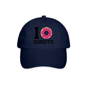 I love donuts - Casquette classique - bleu/bleu - Devant