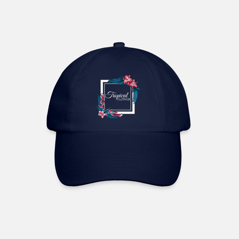 Fleur tropicale - Casquette classique - bleu/bleu