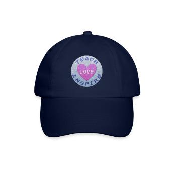 Enseigner l'amour inspirer la pâte à modeler coeur - Casquette classique - bleu/bleu - Devant