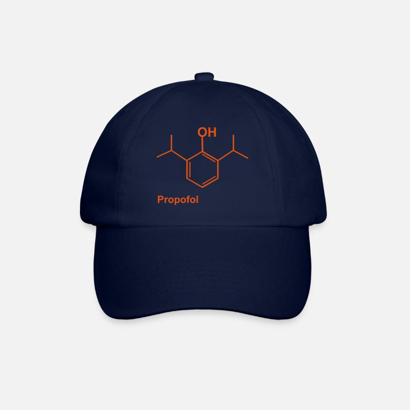 Propofol orange - Baseballkappe - Blau/Blau