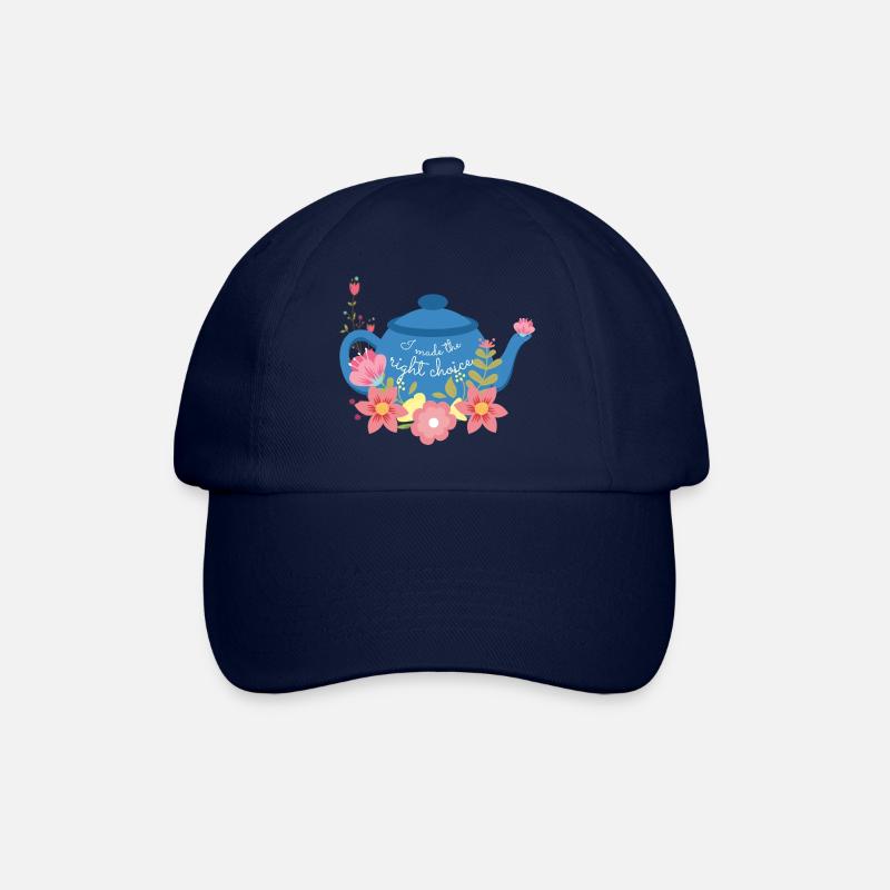 tea I made the right choice - Baseballkappe - Blau/Blau