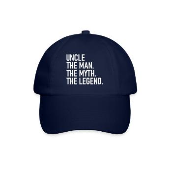 Uncle The Man The Myth The Legend - Cool Quote - Casquette classique - bleu/bleu - Devant