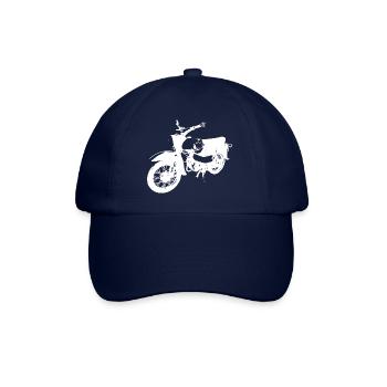 Simson Habicht weiß - Baseballkappe - Blau/Blau - Vorne