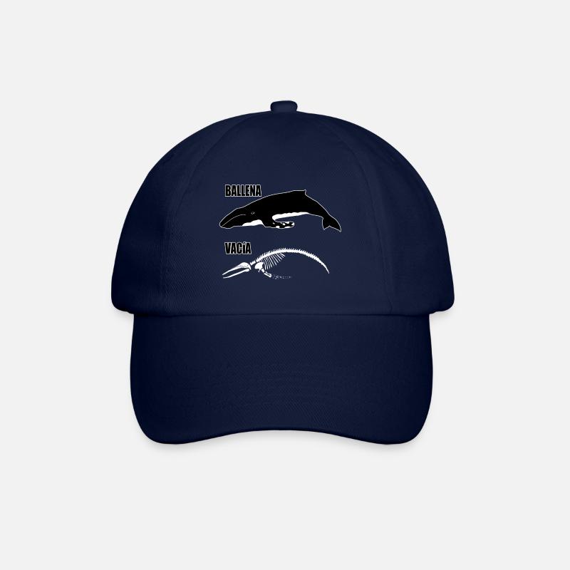 leerer Wal - Baseballkappe - Blau/Blau