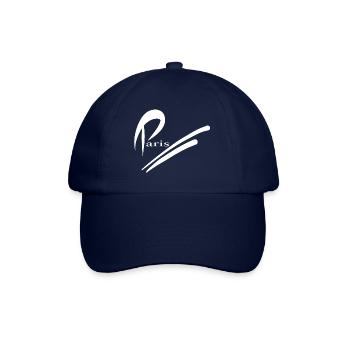 Paris Design - Weiß - Baseballkappe - Blau/Blau - Vorne