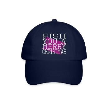 Love Funny Gym Fish Quote Comic Adventure - Baseball Cap - blue/blue - Front