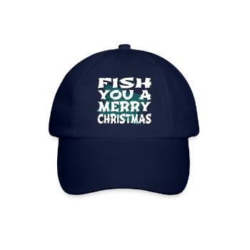 dinosaur moon bite me fishing tshirts statement - Baseballkappe - Blau/Blau - Vorne