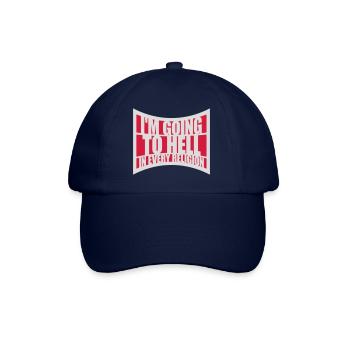 in going to hell - Baseball Cap - blue/blue - Front