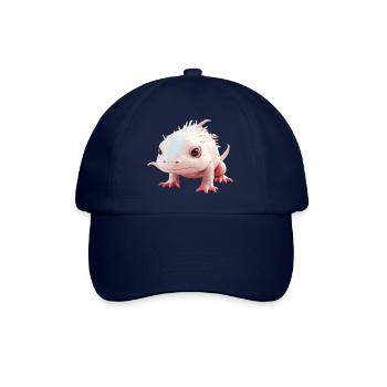 Small Baby Axolotl for Animal Lovers - Baseball Cap - blue/blue - Front