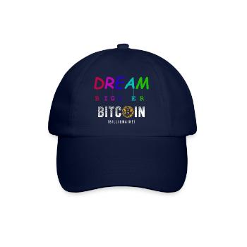 Dream Bigger Bitcoin - Baseball Cap - blue/blue - Front