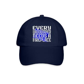 woodcutter dad carpenter quotes tshirts - Baseballkappe - Blau/Blau - Vorne