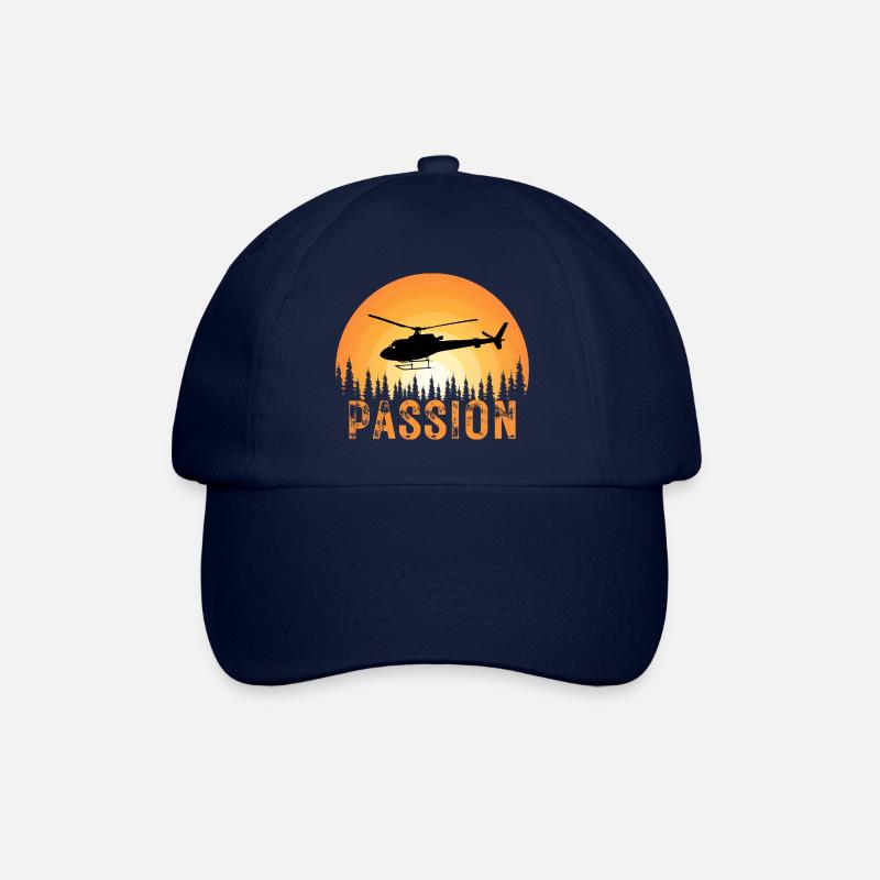 Helicopter Pilot - Baseball Cap - blue/blue