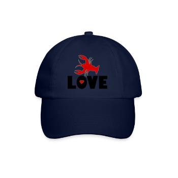 I Love Lobster-Love Seafood-Best seafood - Baseball Cap - blue/blue - Front