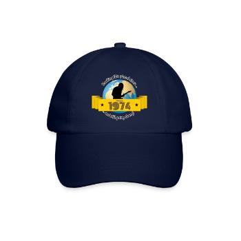 50th Birthday Rocking this planet since 02/1974 - Baseball Cap - blue/blue - Front
