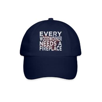 present idea forest work statement carpenter saw - Baseball Cap - blue/blue - Front