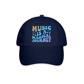 Music Is A Magical Journey - Baseballkappe - Blau/Blau - Vorne