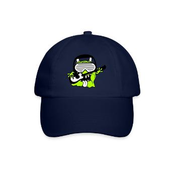Cool Party Monster Alien Plays Guitar Music - Baseball Cap - blue/blue - Front