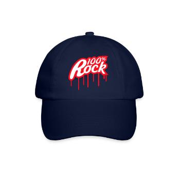 100% Percent Musique Rock Timbre Graffiti Drops - Casquette classique - bleu/bleu - Devant