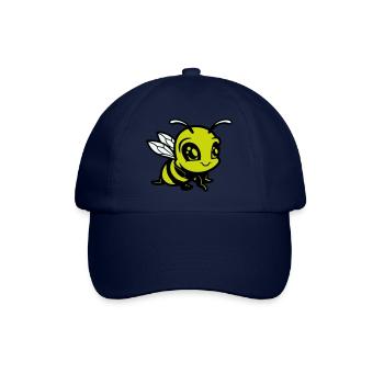 biene hummel comic - Baseballkappe - Blau/Blau - Vorne