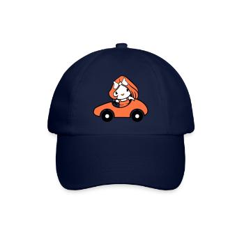 oiseau dame femme femme voiture conduite canard caneton - Casquette classique - bleu/bleu - Devant