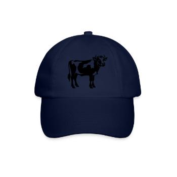 Vache laitière d’ombre debout – transparent SVG boerderi - Casquette classique - bleu/bleu - Devant
