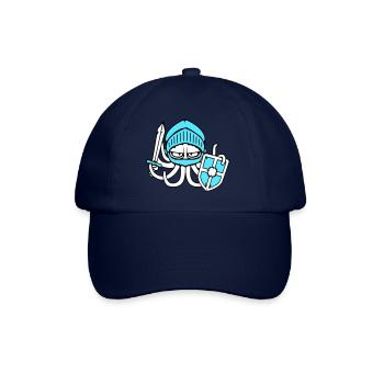 Octopus Knight Medieval Warrior Fighter Sword - Baseball Cap - blue/blue - Front