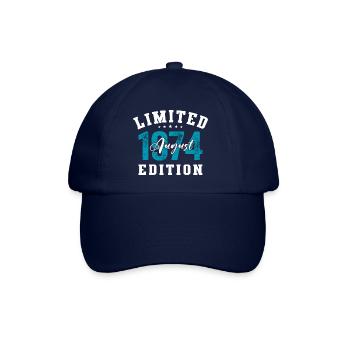 50th Birthday Original August 1974 Year 1974 - Baseball Cap - blue/blue - Front