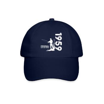 65ème Anniversaire Pêcheur Pêche 1959 Millésime 1959 - Casquette classique - bleu/bleu - Devant