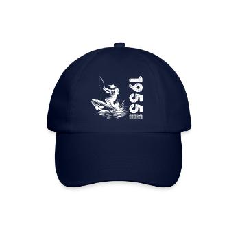 70ème Anniversaire Pêcheur Pêche 1955 Vintage 1955 - Casquette classique - bleu/bleu - Devant