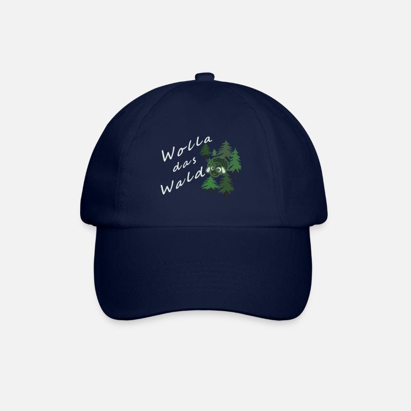 Wolla das Waldschaf - für dunkle Farben - Baseballkappe - Blau/Blau