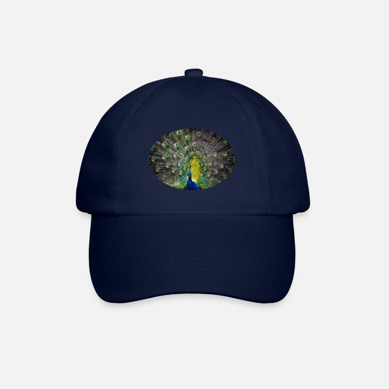 Pfau - Baseballkappe - Blau/Blau