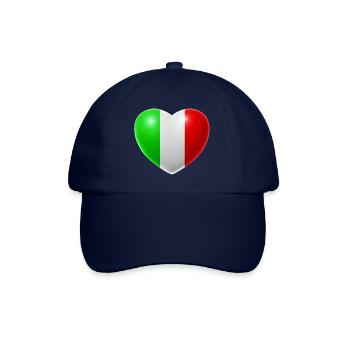 Coeur (Italie / Italia) - Casquette classique - bleu/bleu - Devant