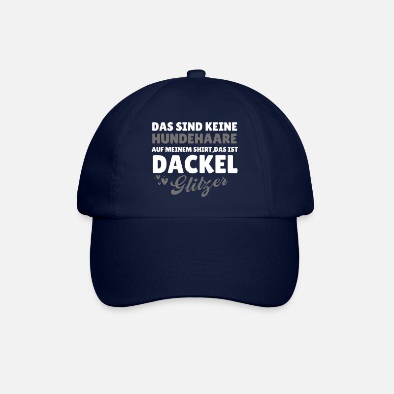 Hundeliebe Dackel - Baseballkappe - Blau/Blau
