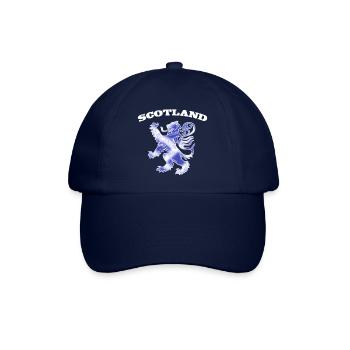 Scotland with Lion Rampant and Saltire Flag - Baseball Cap - blue/blue - Front