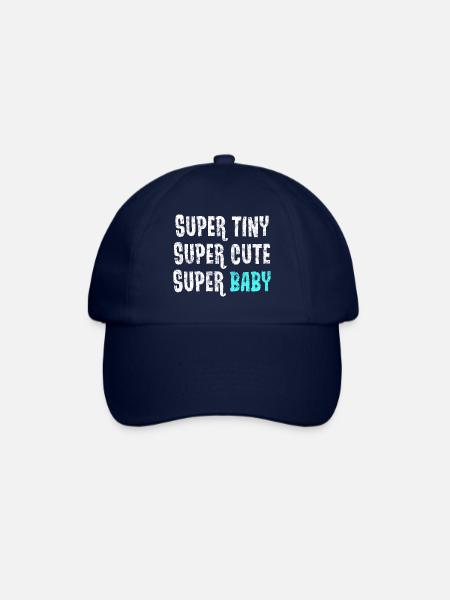 Super small - super sweet - super baby - blue - Baseball Cap - blue/blue