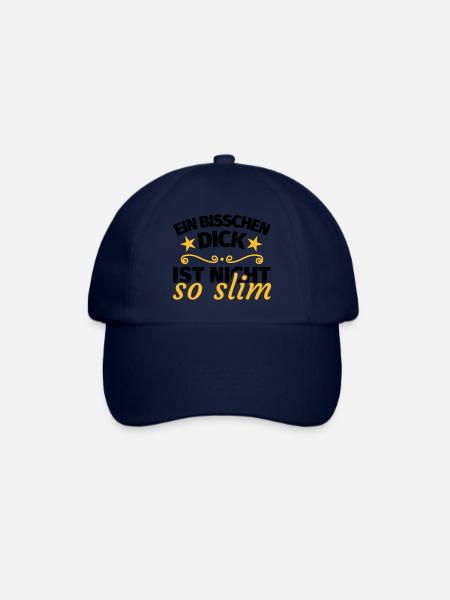 Dick Übergewicht lustig Spruch - Baseballkappe - Blau/Blau