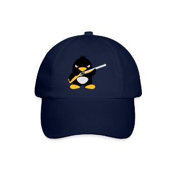 Shotgun Penguin - Baseballkappe - Blau/Blau - Vorne