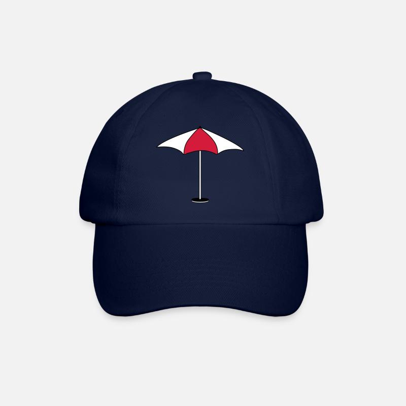 parasol parasol protection soleil plage mer - Casquette classique - bleu/bleu