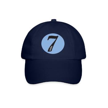 7 sieben - Baseballkappe - Blau/Blau - Vorne