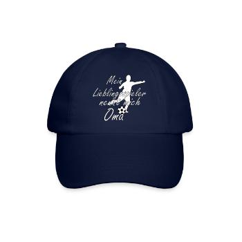 Lieblingsspieler Oma weiß - Baseballkappe - Blau/Blau - Vorne