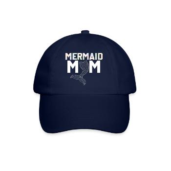 Mermaid Mom Mermaid Mama Saying - Baseball Cap - blue/blue - Front