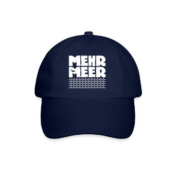 Mehr Meer - Ostsee - Moin - Nordsee - Ozean - See - Baseballkappe - Blau/Blau - Vorne