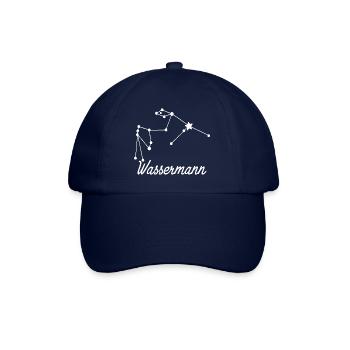 Sternzeichen Wassermann - Tierkreiszeichen - Baseballkappe - Blau/Blau - Vorne